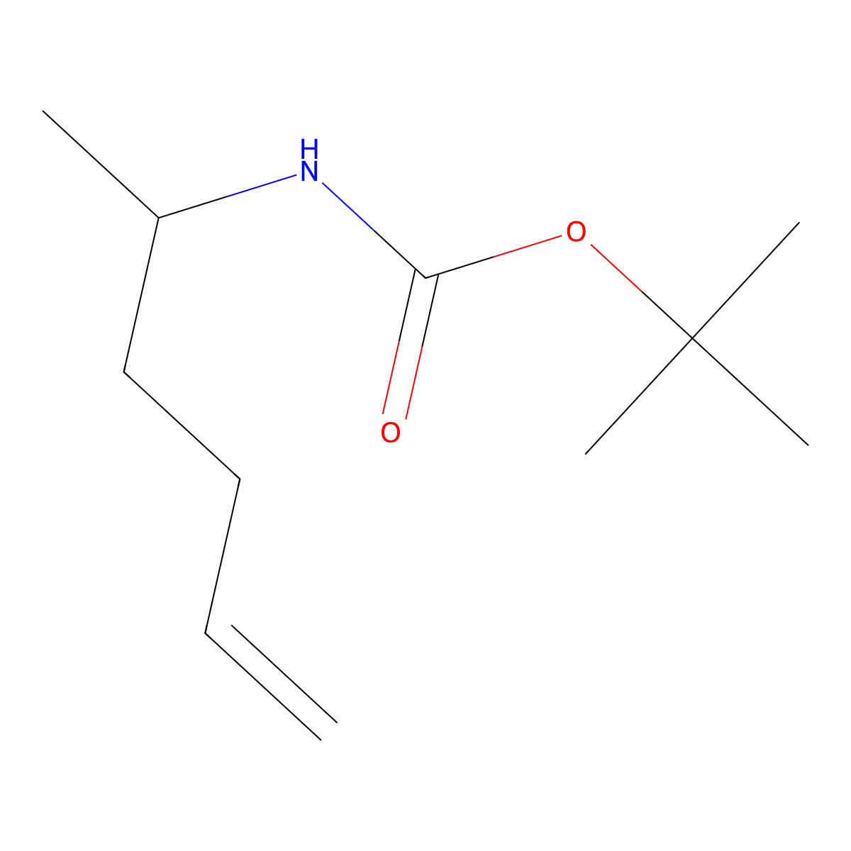 tert-Butyl hex-5-en-2-ylcarbamate molecular structure, CAS 169268-97-7