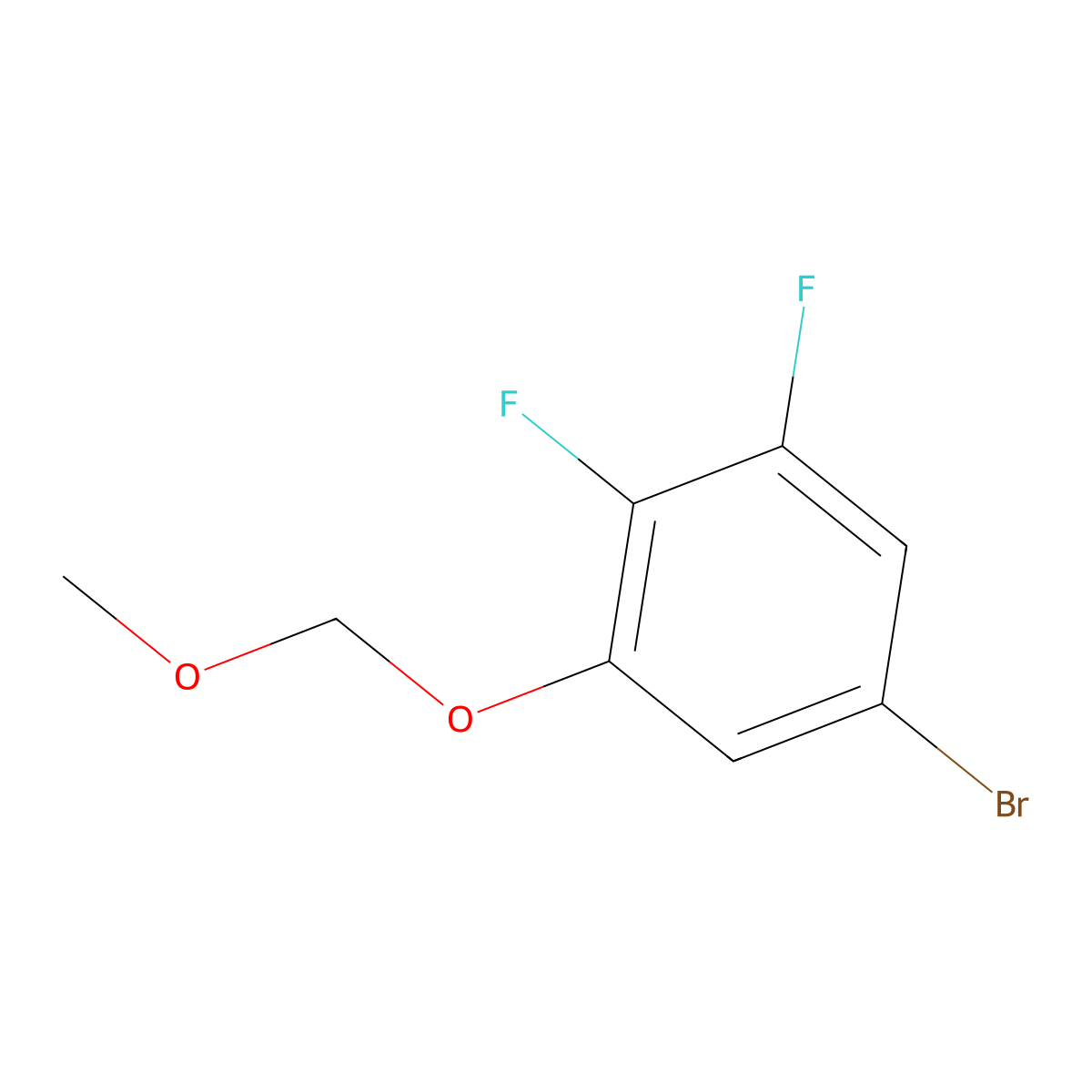5-Bromo-1,2-difluoro-3-(methoxymethoxy)benZene molecular structure, CAS 1692680-68-4