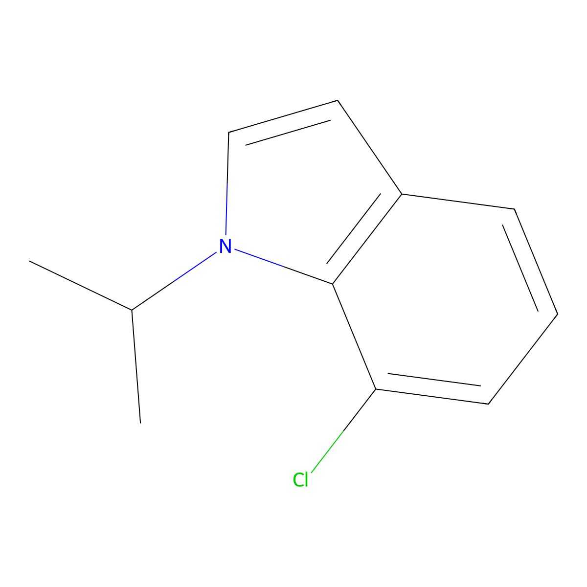 7-Chloro-1-isopropyl-1H-indole molecular structure, CAS 1692686-00-2