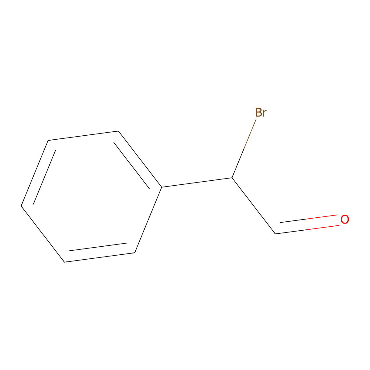 2-Bromo-2-phenylacetaldehyde molecular structure, CAS 16927-13-2