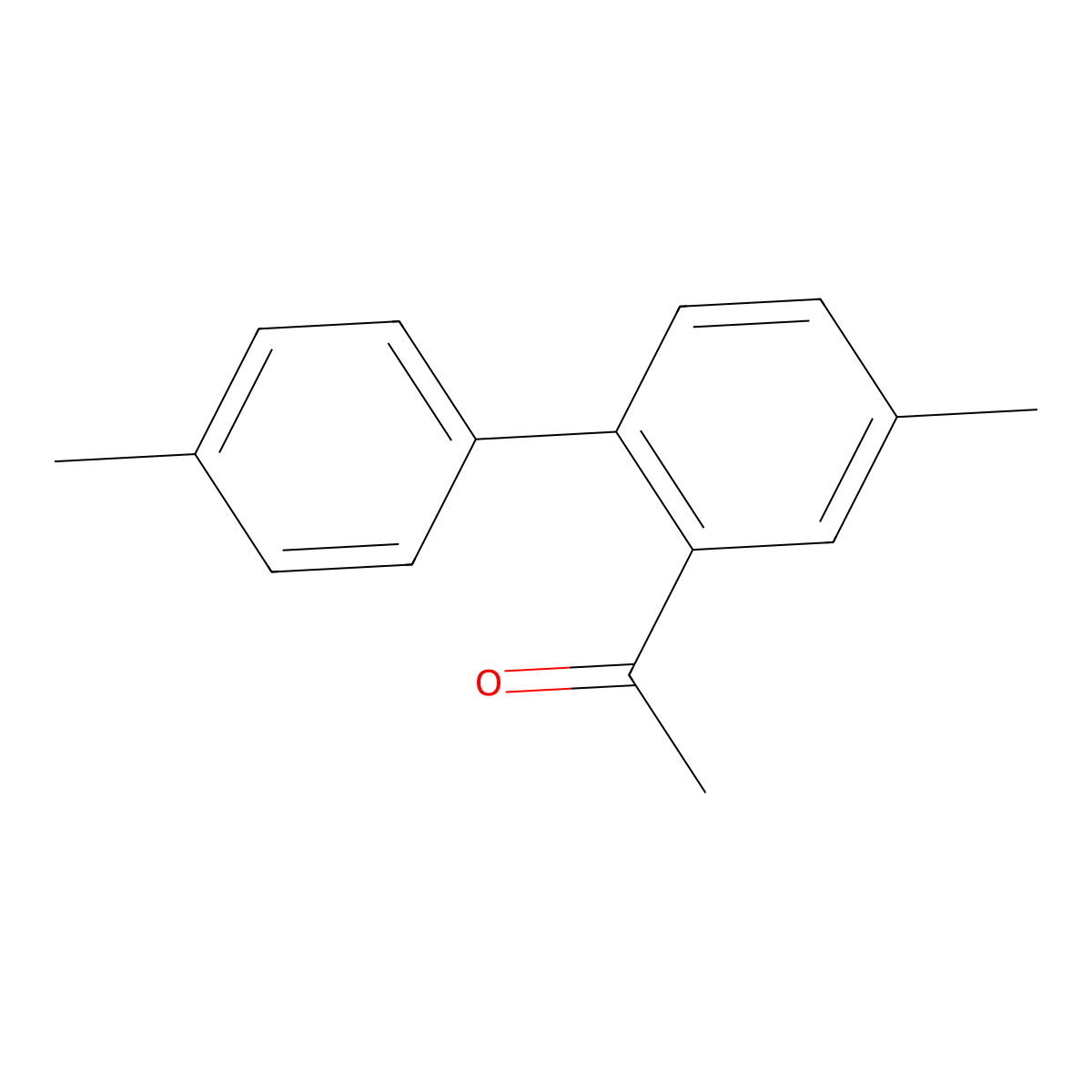 1-(4,4'-Dimethyl-[1,1'-biphenyl]-2-yl)ethanone molecular structure, CAS 16927-80-3