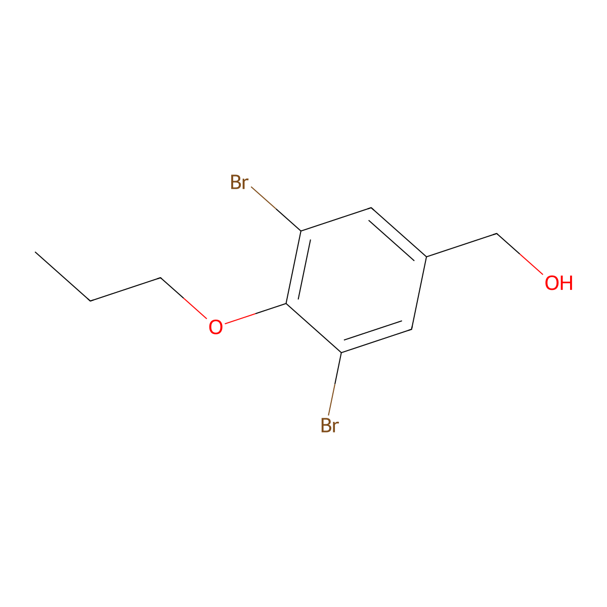 (3,5-Dibromo-4-propoxyphenyl)methanol molecular structure, CAS 1692704-74-7