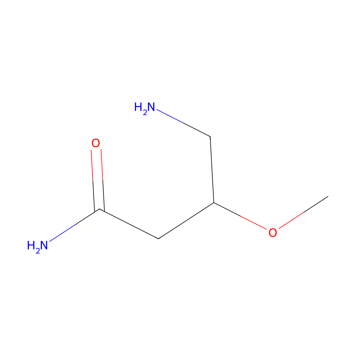 4-Amino-3-methoxybutanamide molecular structure, CAS 1692727-29-9