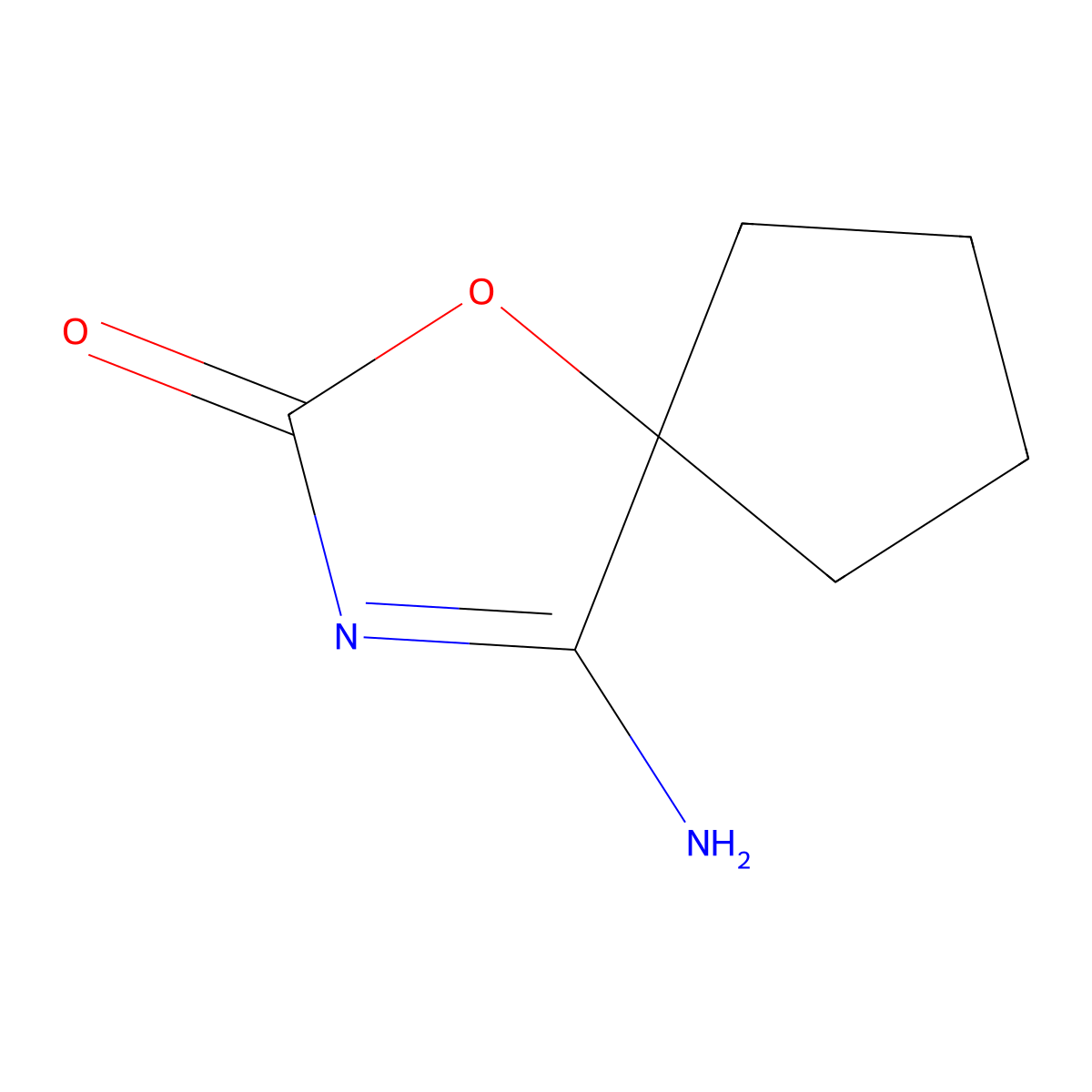 4-Imino-1-oxa-3-azaspiro[4.4]nonan-2-one molecular structure, CAS 1692817-87-0