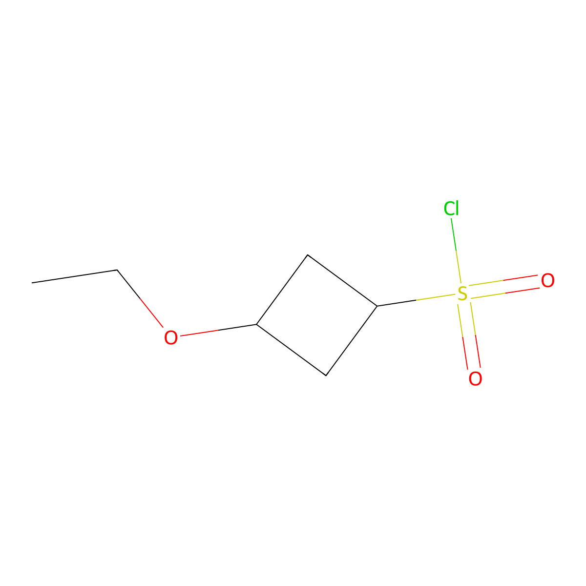 3-Ethoxycyclobutane-1-sulfonyl chloride molecular structure, CAS 1692826-74-6