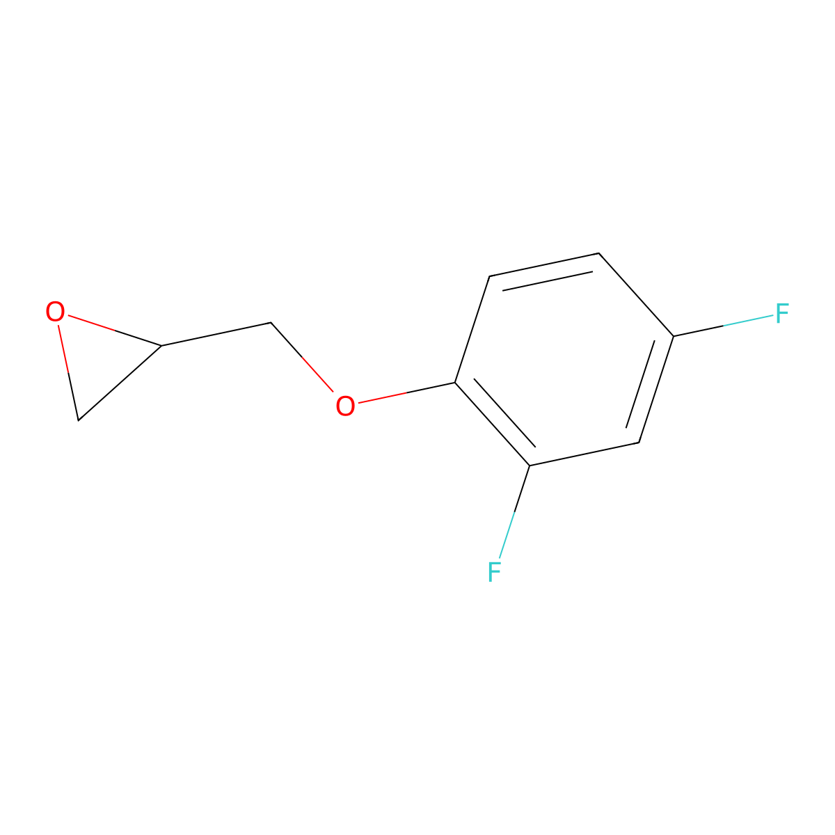 2-[(2,4-Difluorophenoxy)methyl]oxirane molecular structure, CAS 169286-61-7