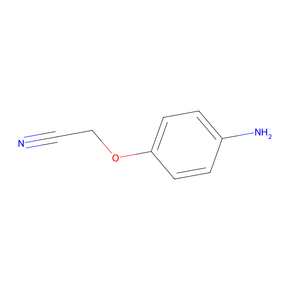 2-(4-Aminophenoxy)acetonitrile molecular structure, CAS 169286-84-4