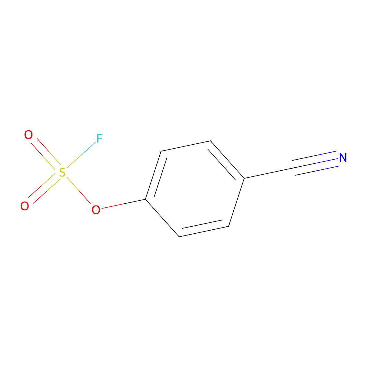 4-[(Fluorosulfonyl)oxy]benzonitrile molecular structure, CAS 1692870-11-3