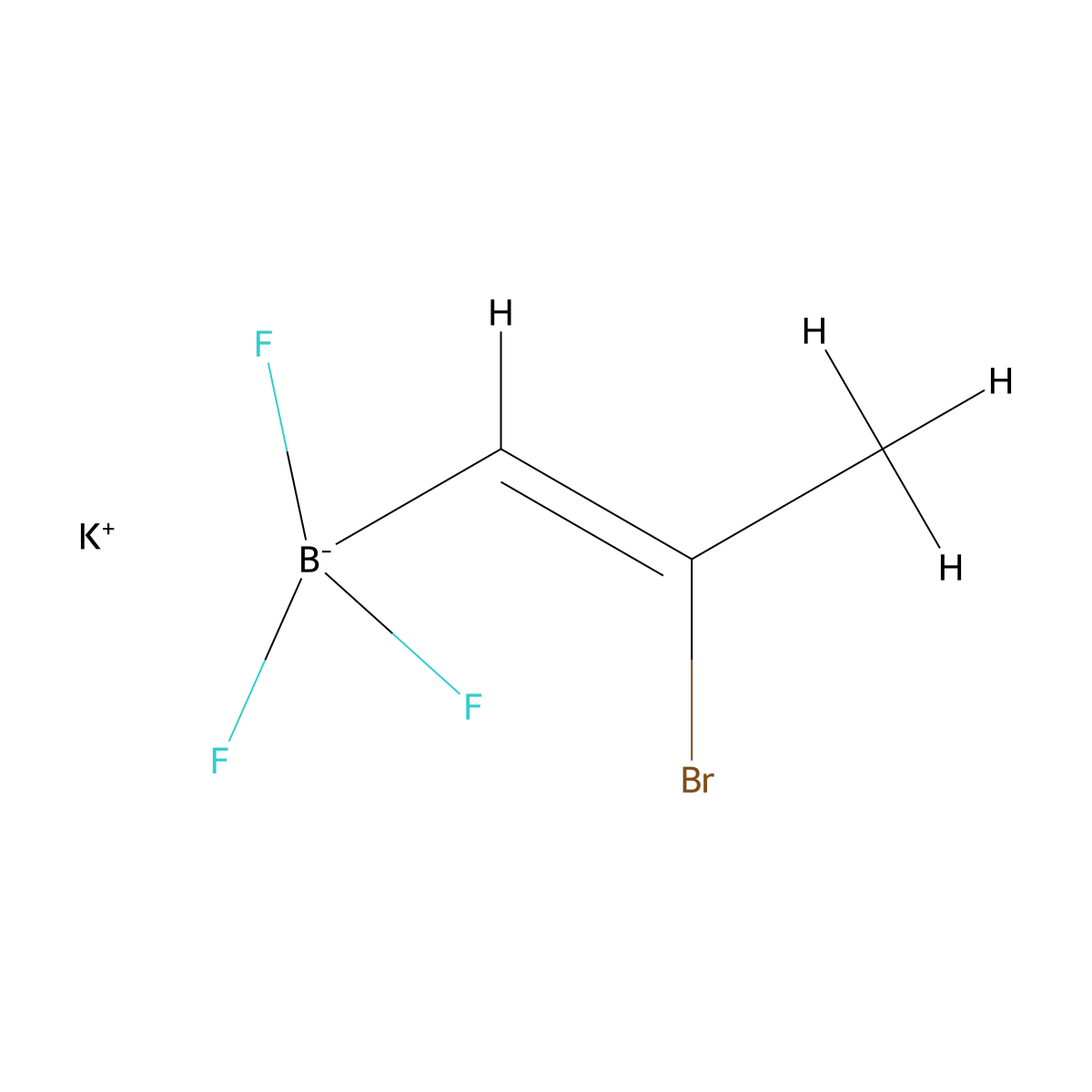 Potassium (Z)-2-bromoprop-1-enyltrifluoroborate molecular structure, CAS 1692895-35-4