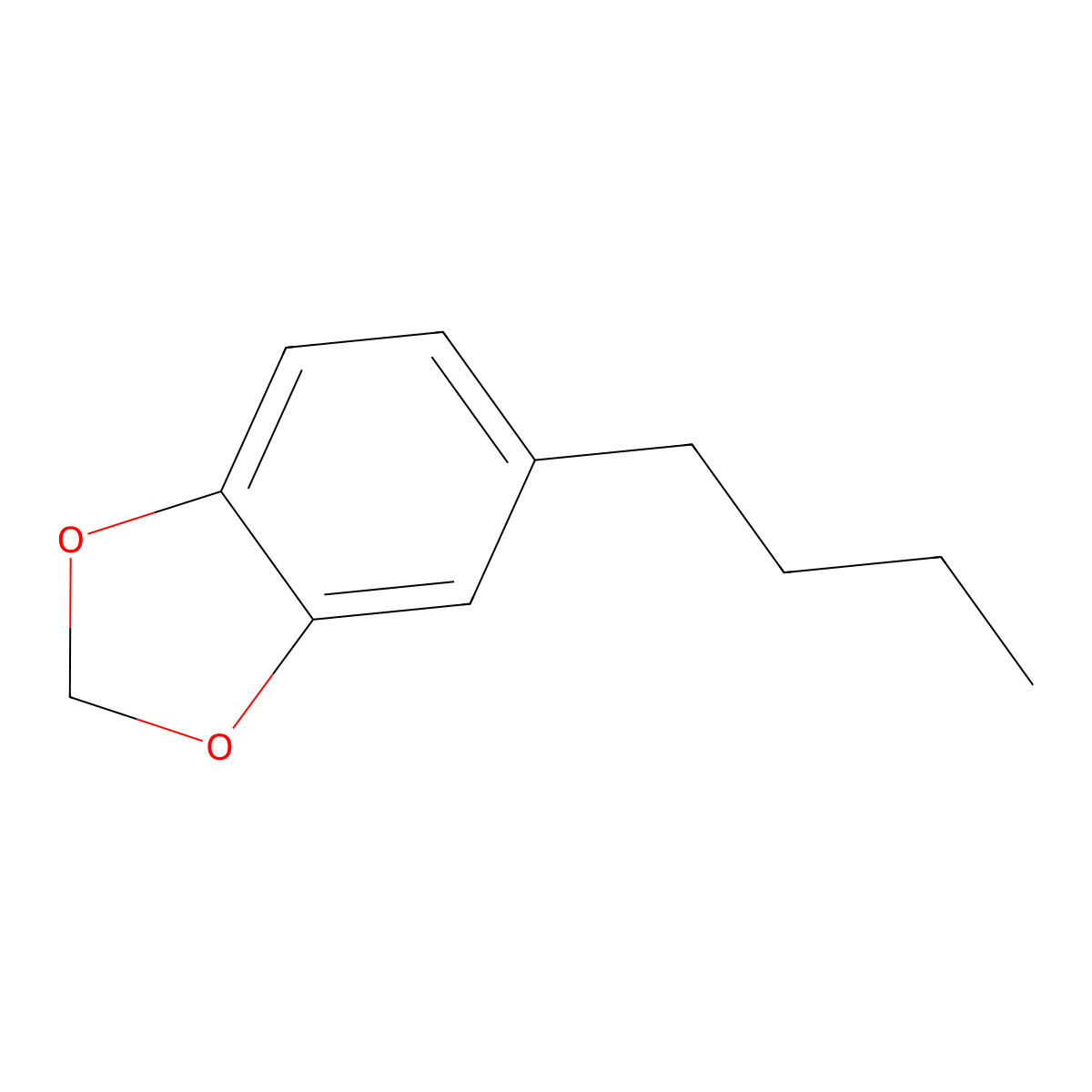 5-Butyl-2H-1,3-benzodioxole molecular structure, CAS 16929-05-8