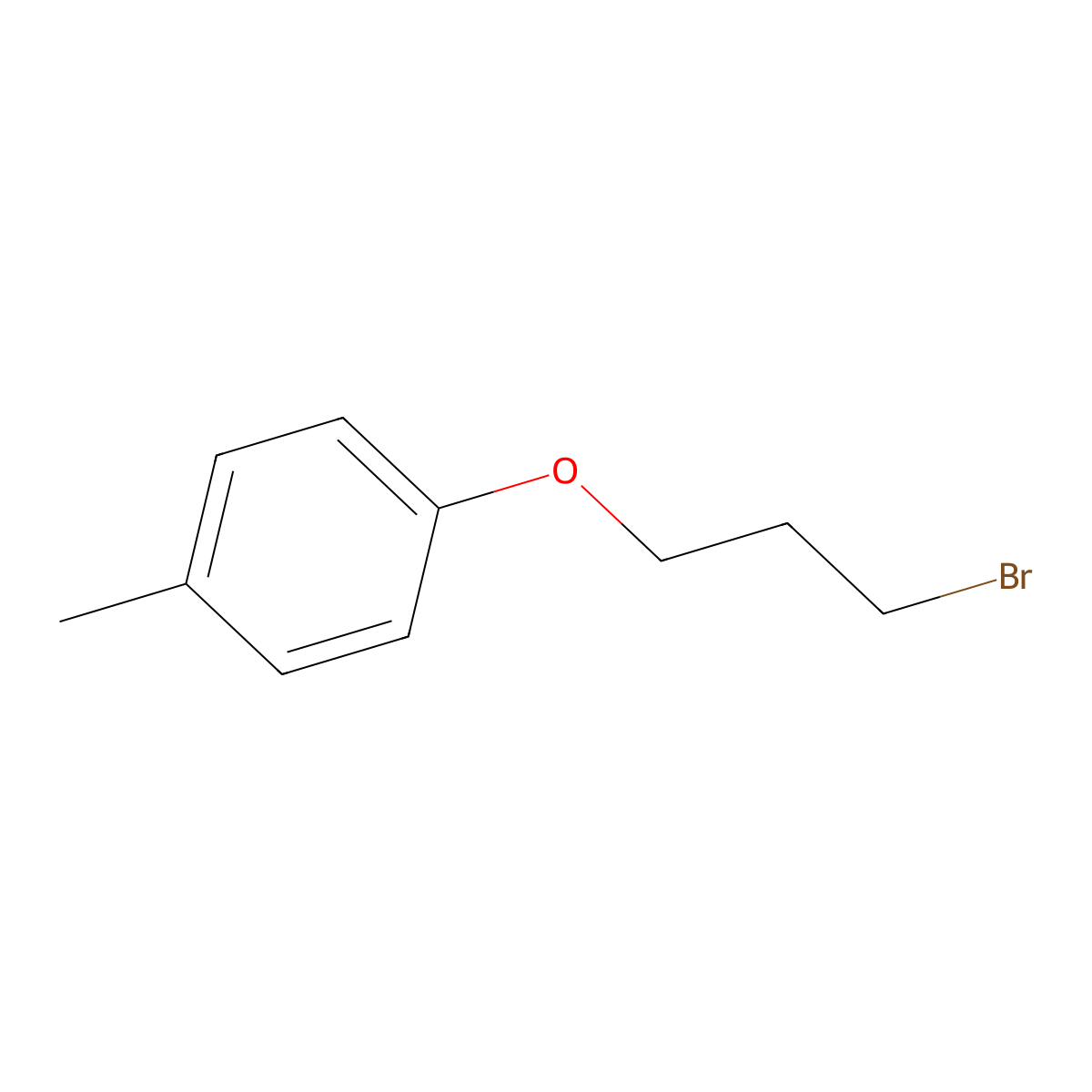 Benzene, 1-(3-bromopropoxy)-4-methyl- molecular structure, CAS 16929-24-1