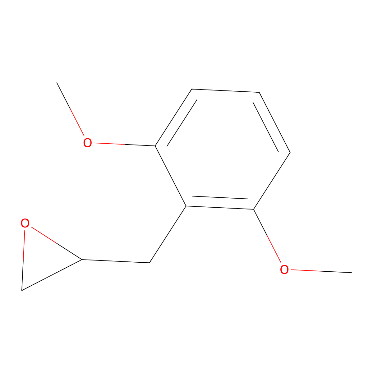 2-[(2,6-Dimethoxyphenyl)methyl]oxirane molecular structure, CAS 16929-49-0