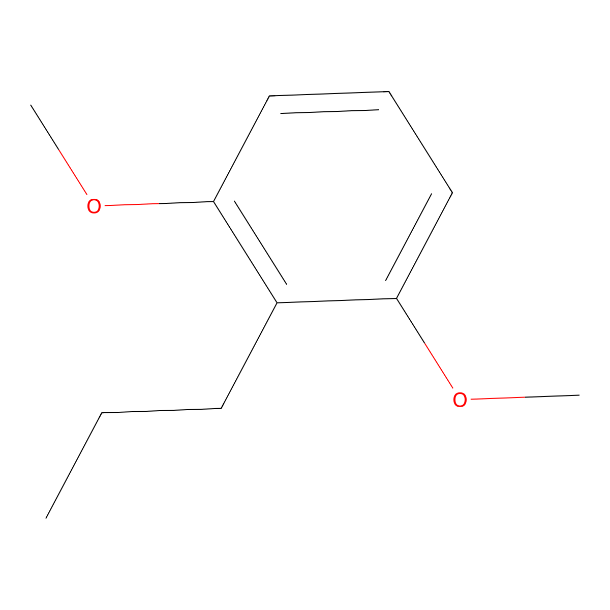 1,3-Dimethoxy-2-propylbenzene molecular structure, CAS 16929-64-9