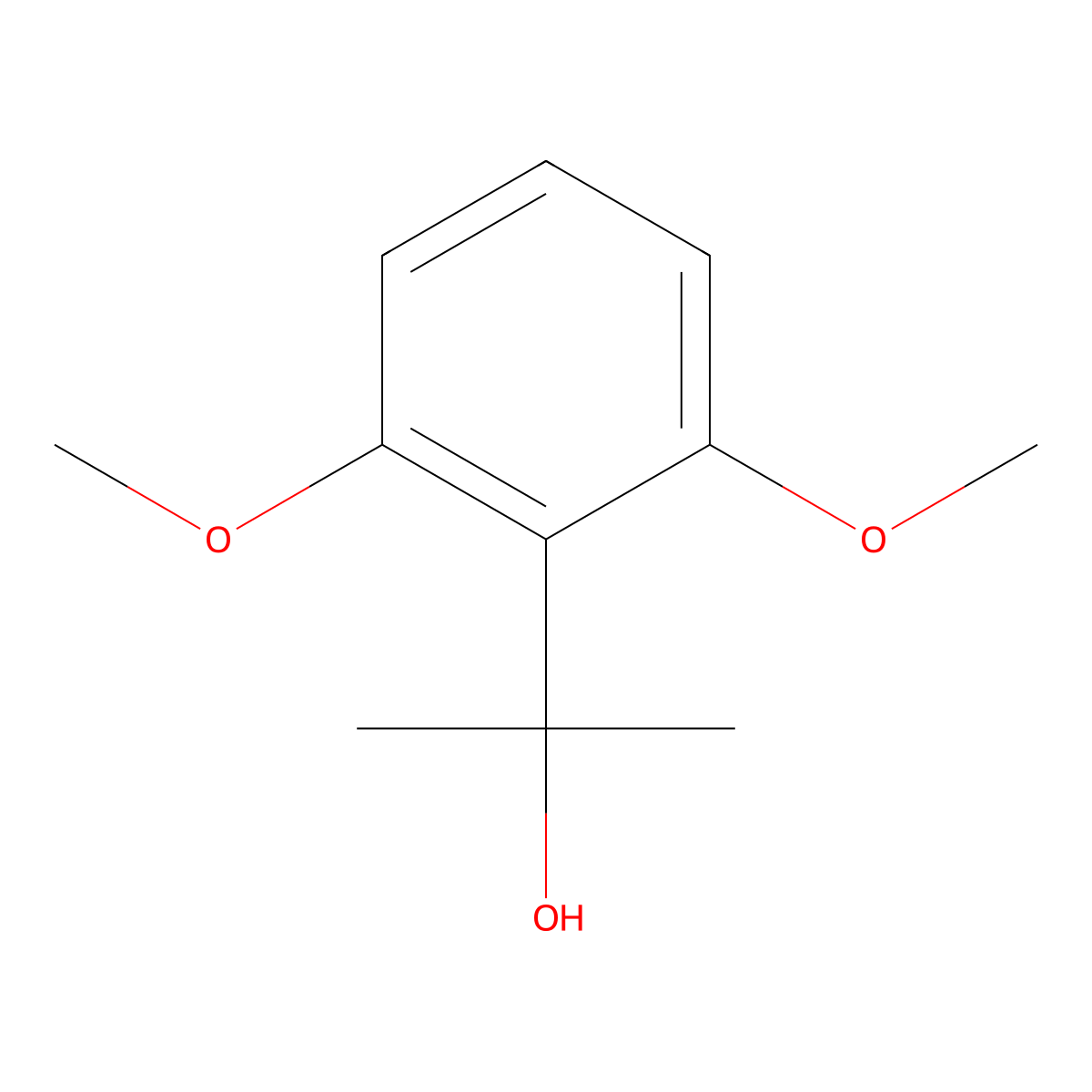 2-(2,6-Dimethoxyphenyl)propan-2-ol molecular structure, CAS 16929-70-7
