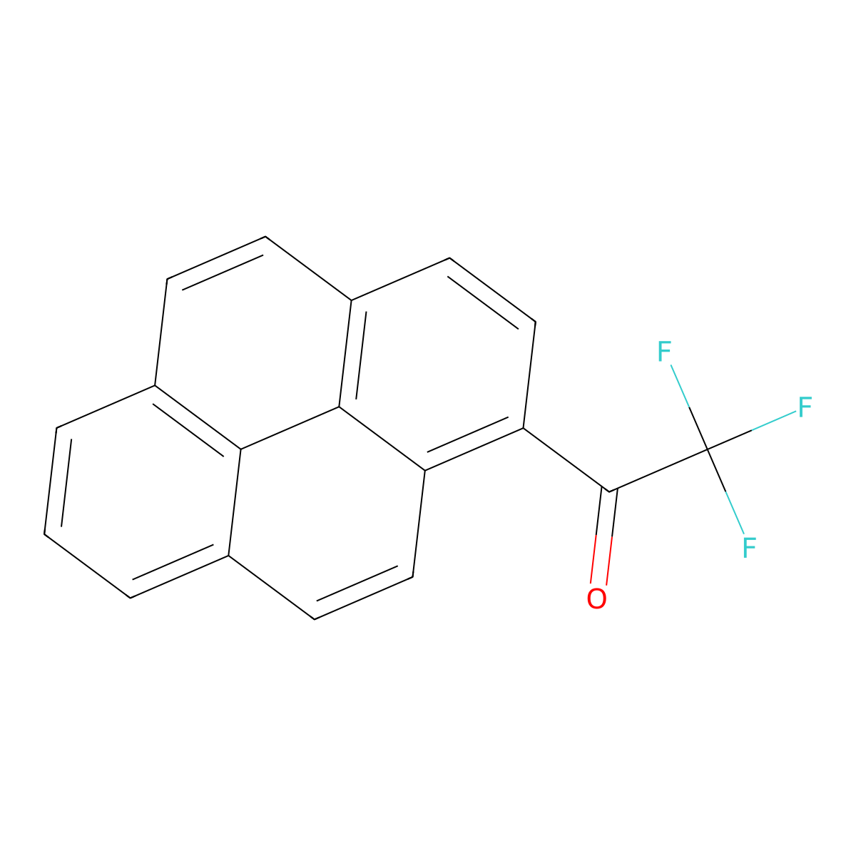2,2,2-Trifluoro-1-(1-pyrenyl)ethanone molecular structure, CAS 169295-60-7