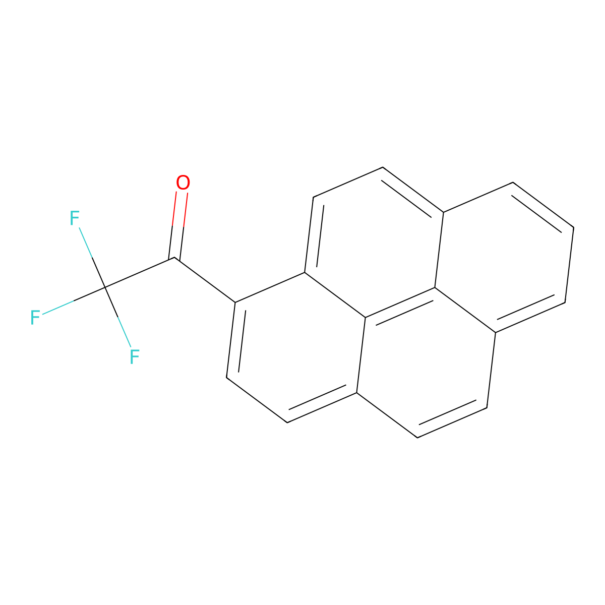 2,2,2-Trifluoro-1-(1-pyrenyl)ethanone molecular structure, CAS 169295-60-7