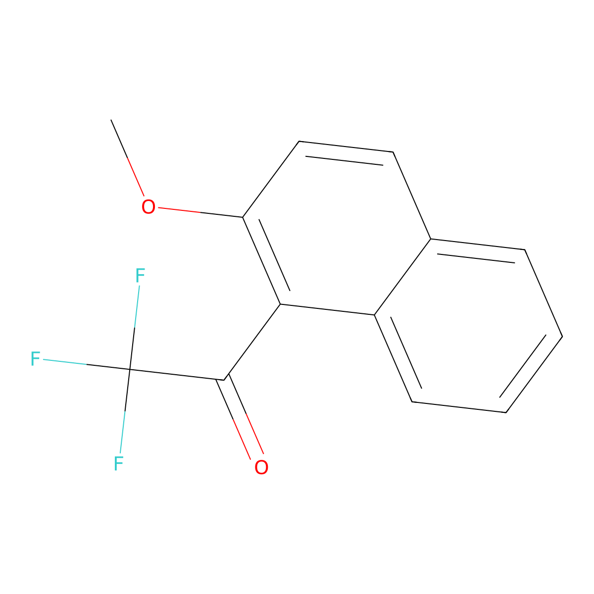 2,2,2-Trifluoro-1-(2-methoxynaphthalen-1-yl)ethan-1-one molecular structure, CAS 169295-61-8