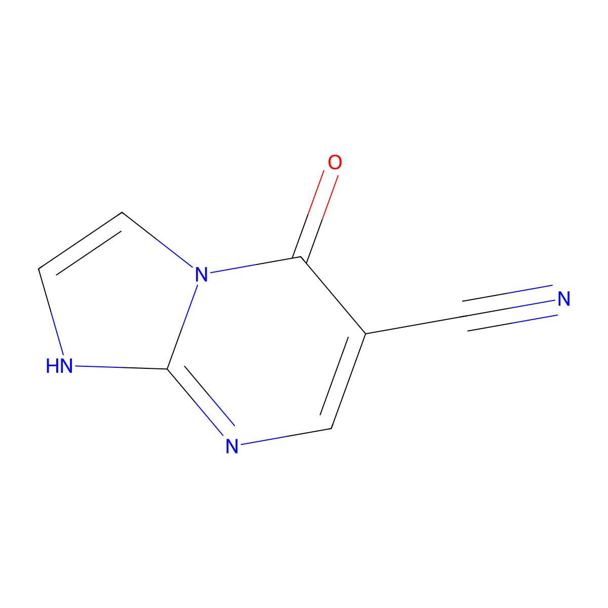 5-Oxo-1,5-dihydroimidazo[1,2-a]pyrimidine-6-carbonitrile molecular structure, CAS 169298-50-4