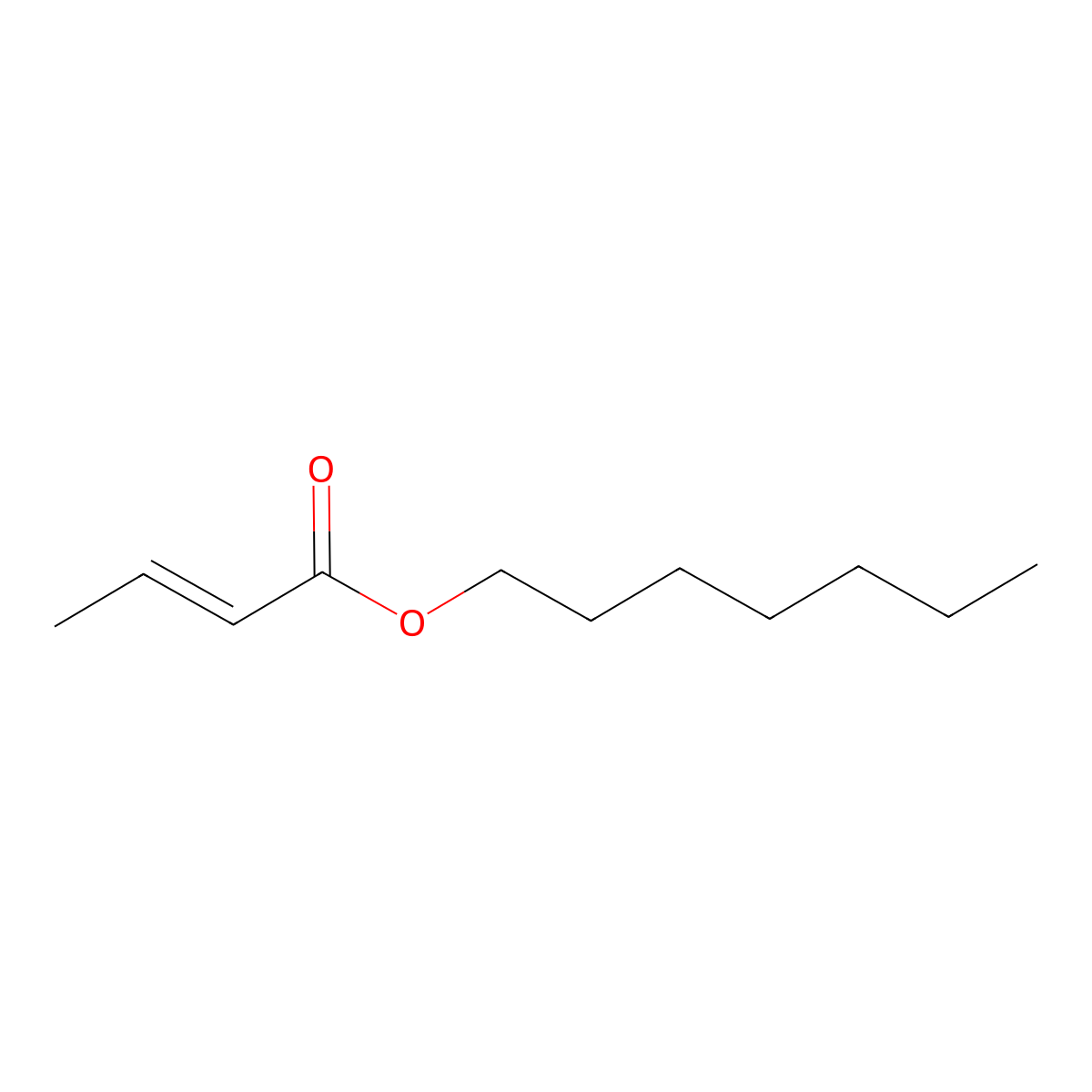 2-Butenoic acid, heptyl ester molecular structure, CAS 16930-99-7