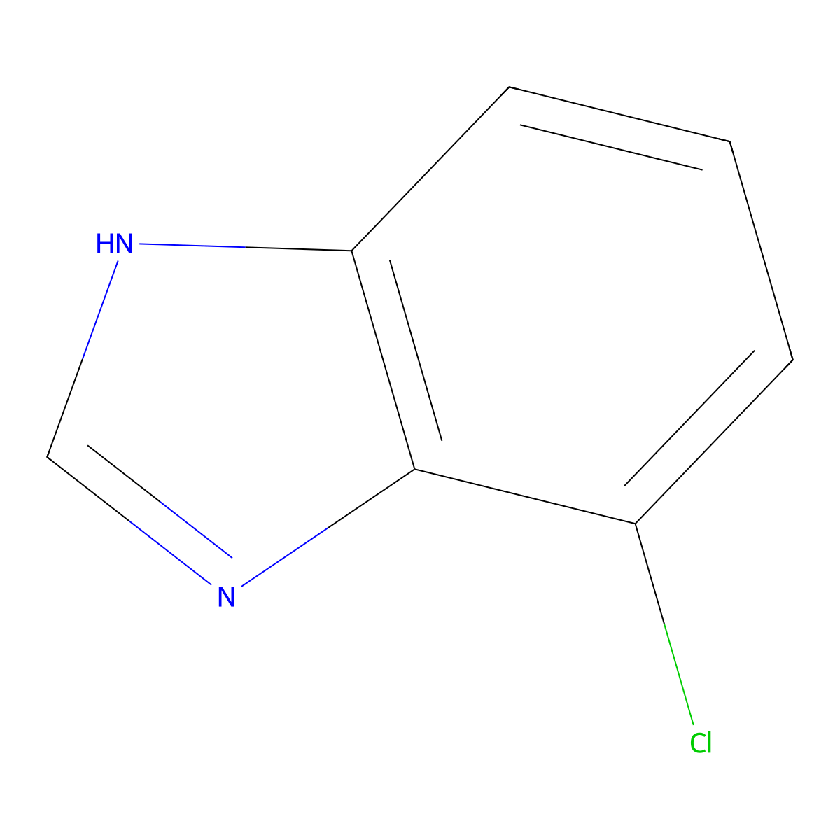 7-chloro-1H-1,3-benzodiazole molecular structure, CAS 16931-35-4