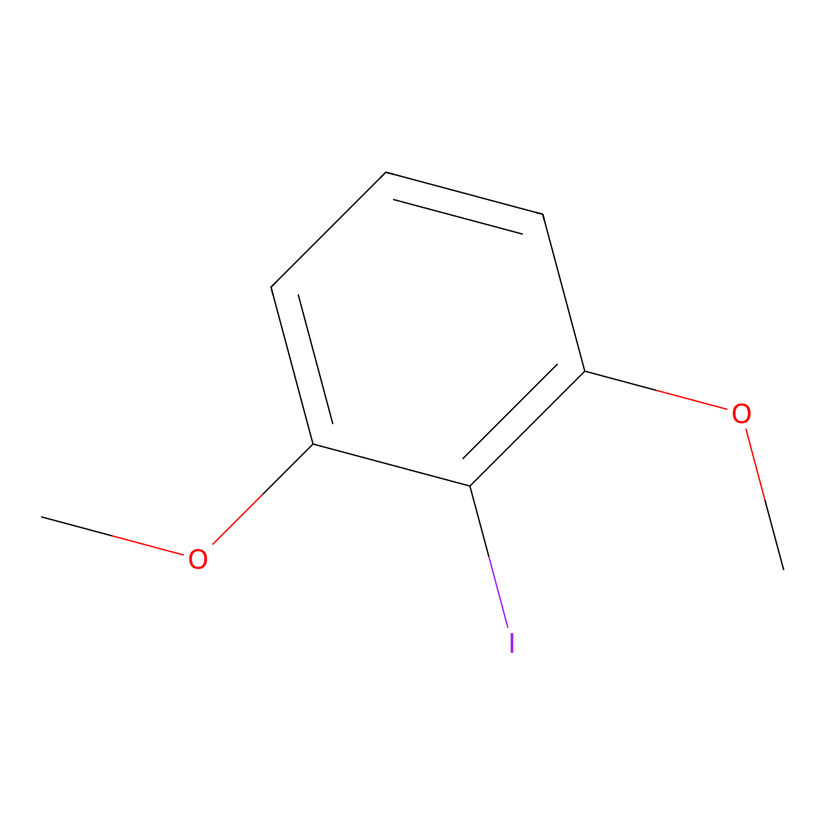 2-Iodo-1,3-dimethoxybenzene molecular structure, CAS 16932-44-8