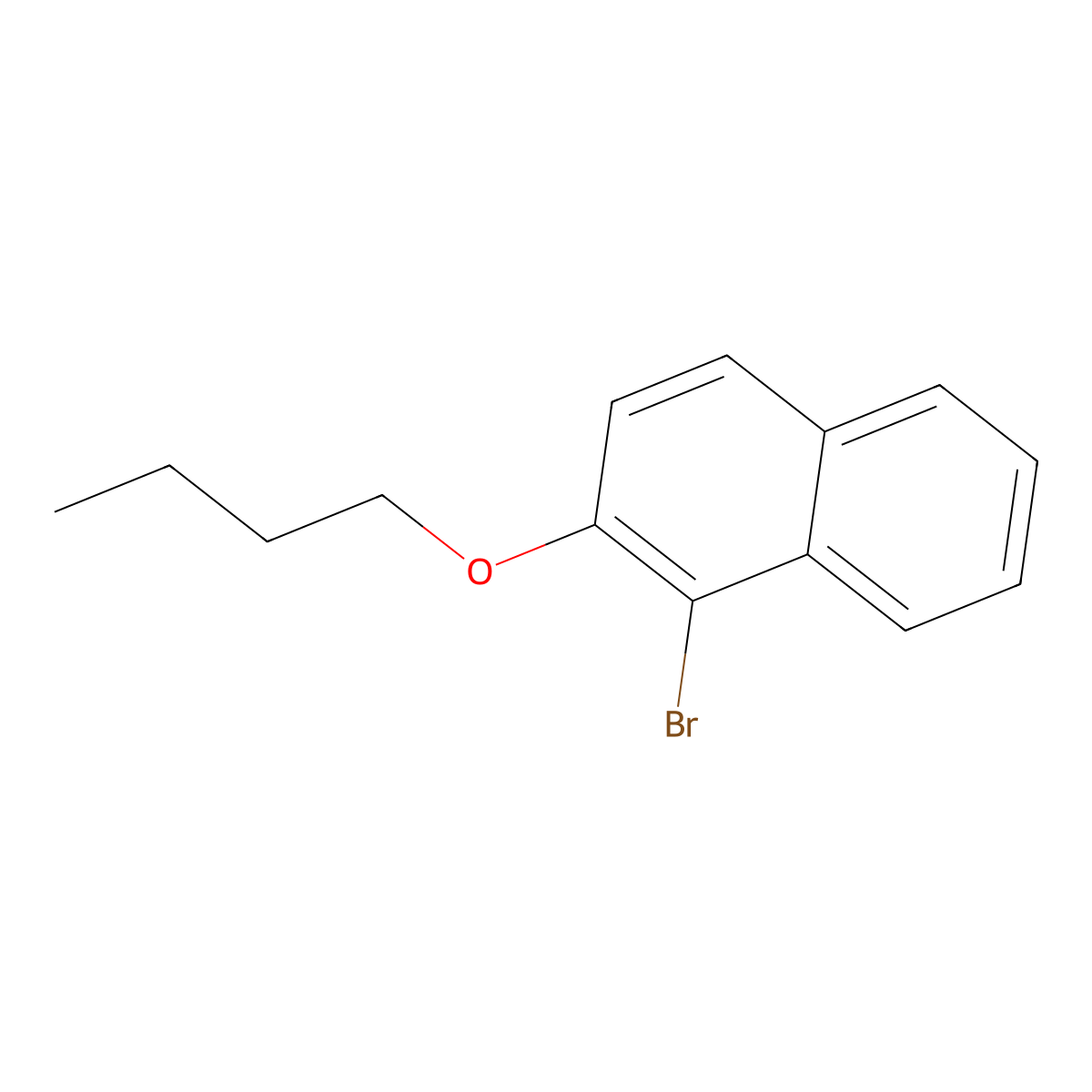 1-Bromo-2-butoxynaphthalene molecular structure, CAS 169320-35-8