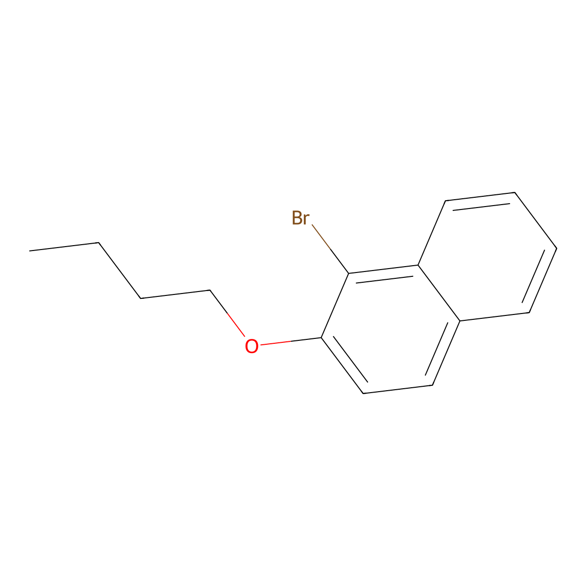 1-Bromo-2-butoxynaphthalene molecular structure, CAS 169320-35-8