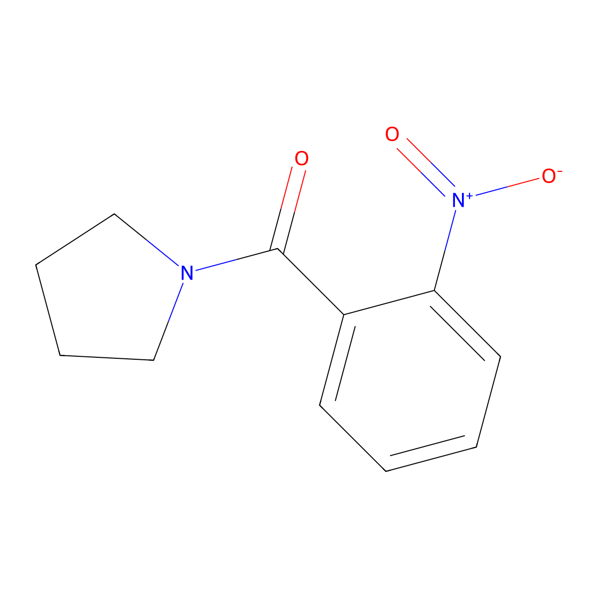 1-(2-Nitrobenzoyl)pyrrolidine molecular structure, CAS 169330-07-8