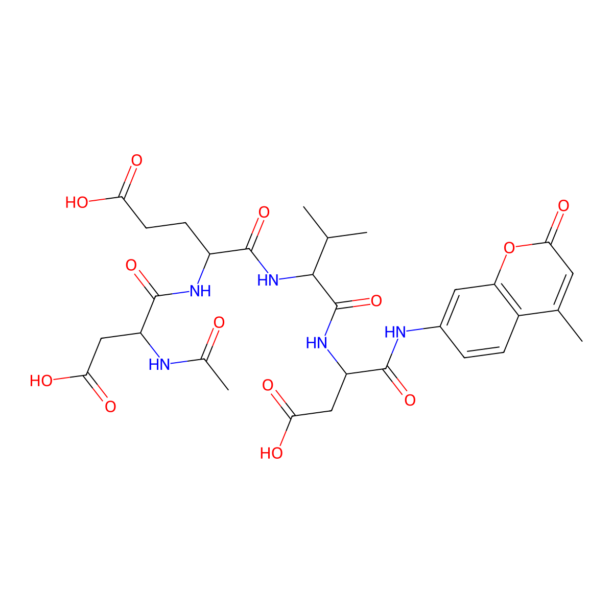 Ac-DEVD-AMC molecular structure, CAS 169332-61-0