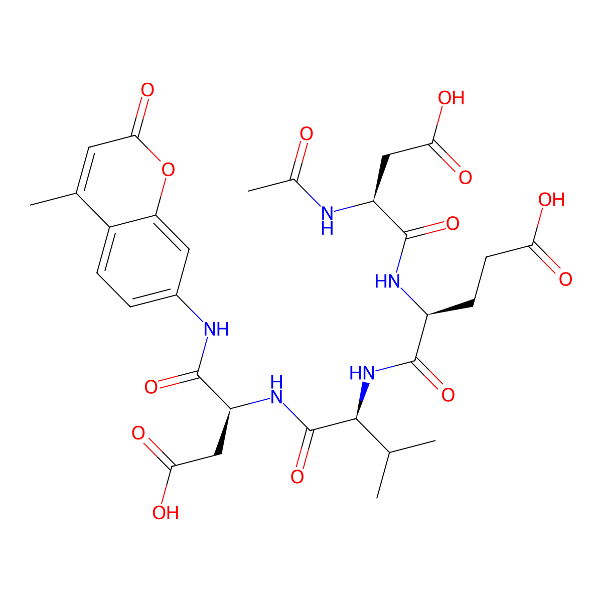 Ac-DEVD-AMC molecular structure, CAS 169332-61-0