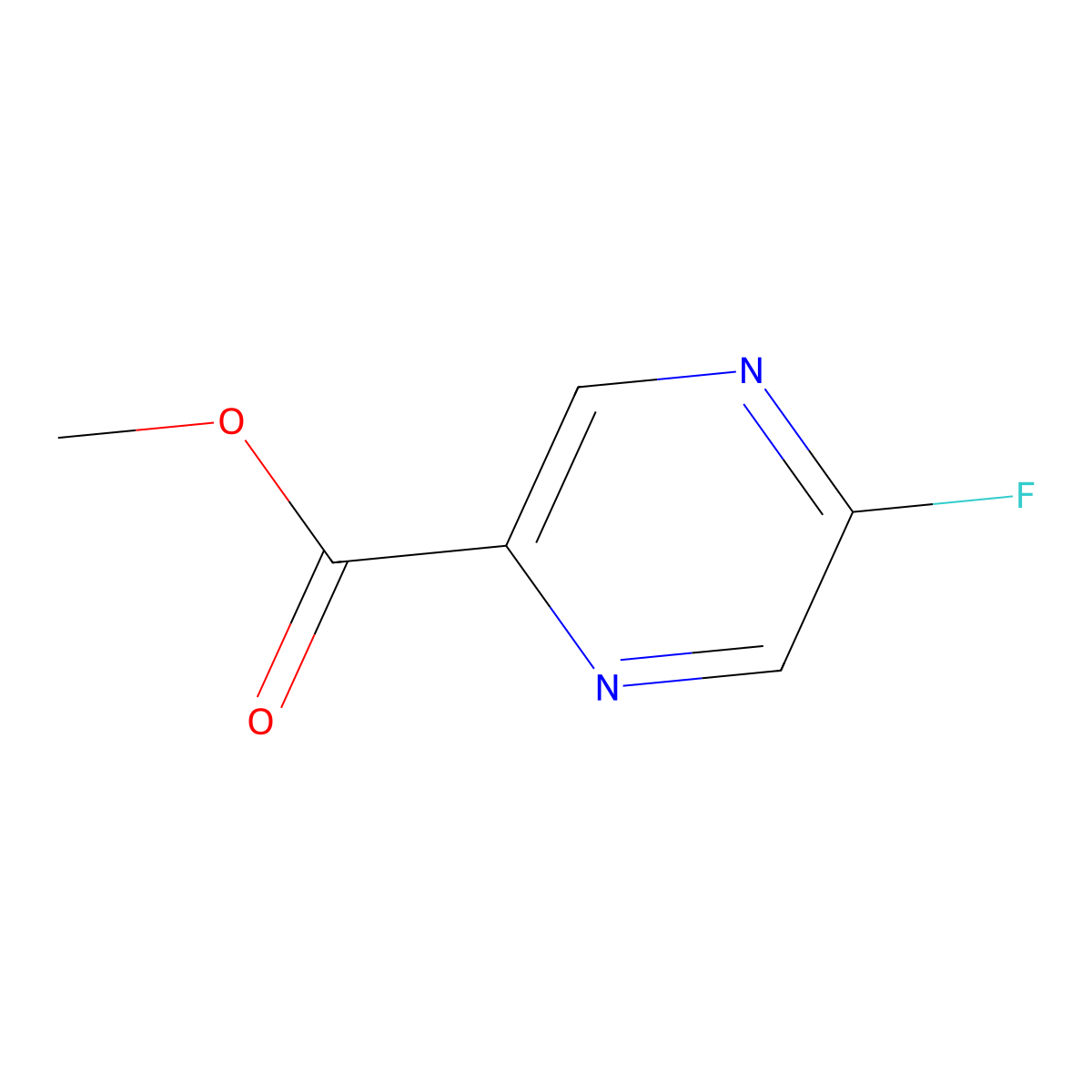Methyl 5-fluoropyrazine-2-carboxylate molecular structure, CAS 169335-35-7