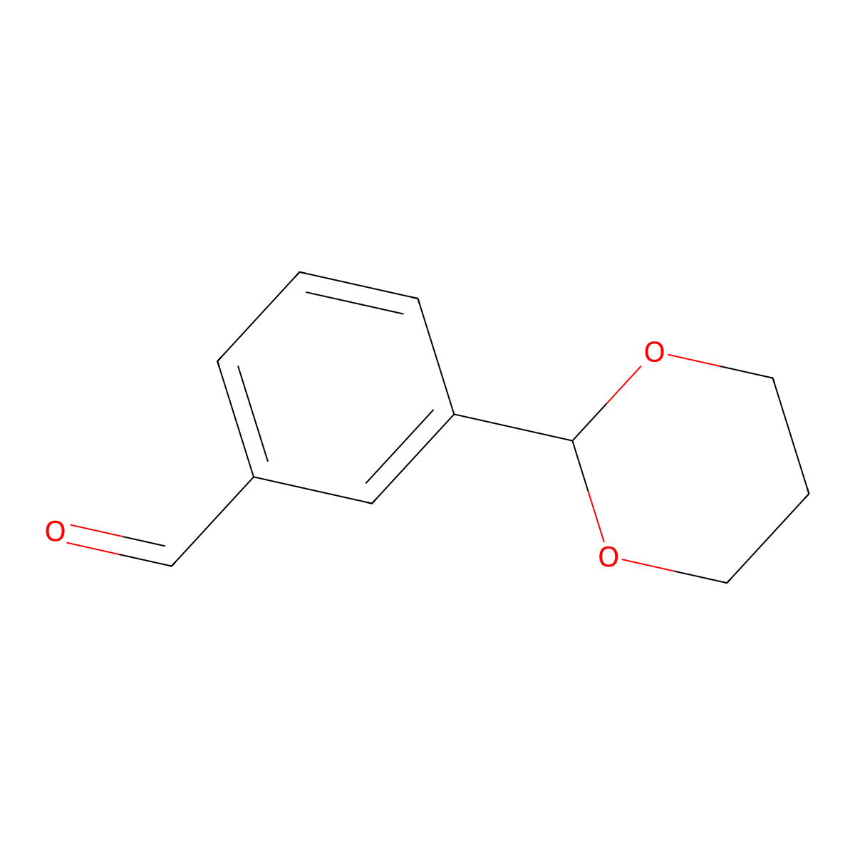 3-(1,3-Dioxan-2-yl)benzaldehyde molecular structure, CAS 169339-42-8