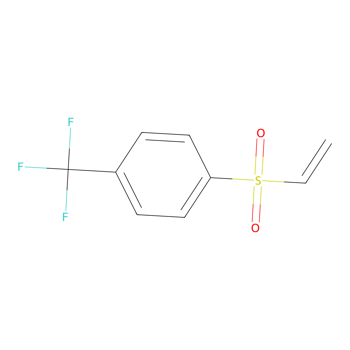 1-(Ethenesulfonyl)-4-(trifluoromethyl)benzene molecular structure, CAS 169339-52-0