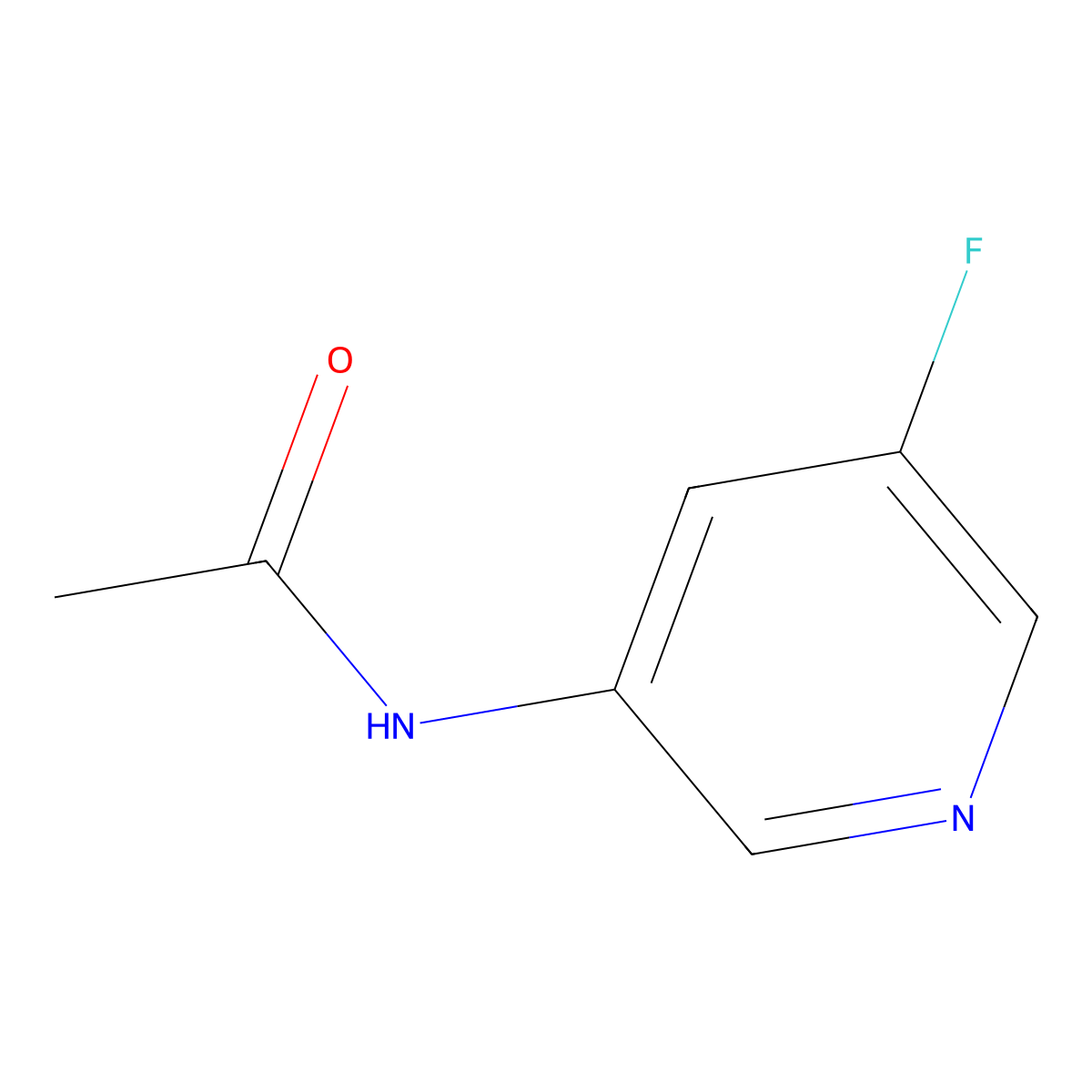 N-(5-fluoropyridin-3-yl)acetamide molecular structure, CAS 1693694-17-5