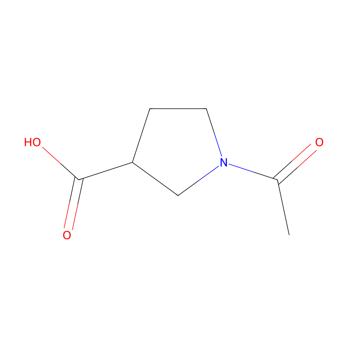 (3S)-1-Acetylpyrrolidine-3-carboxylic acid molecular structure, CAS 1693726-38-3