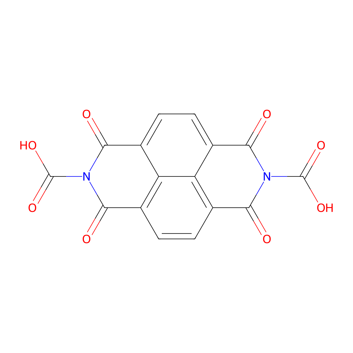 1,3,6,8-Tetrahydro-1,3,6,8-tetraoxobenzo[lmn][3,8]phenanthroline-2,7-dicarboxylic acid molecular structure, CAS 1693726-92-9
