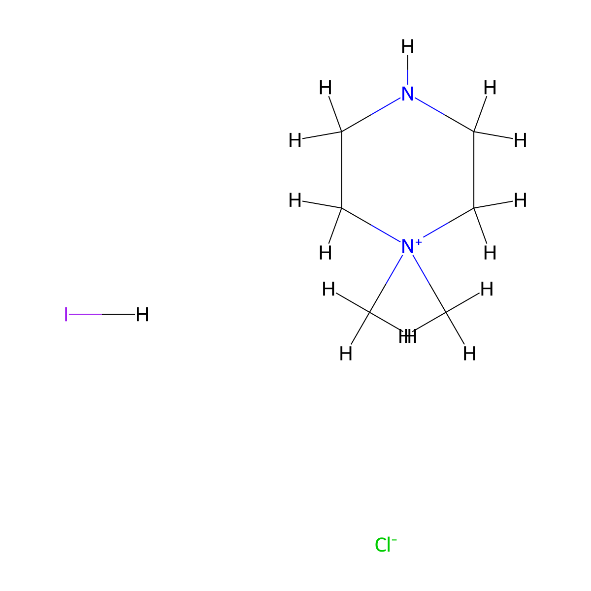 1,1-Dimethylpiperazin-1-iumhydroiodidechloride molecular structure, CAS 1693759-43-1