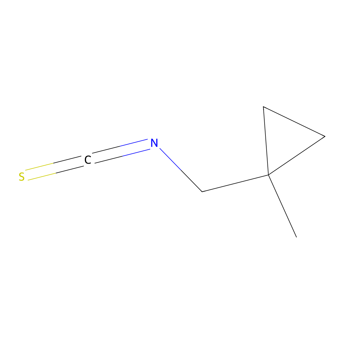 1-(Isothiocyanatomethyl)-1-methylcyclopropane molecular structure, CAS 1693762-20-7