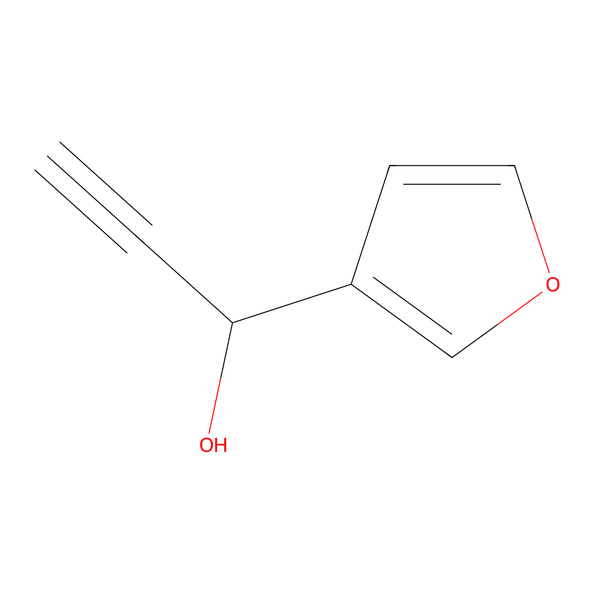 1-(Furan-3-yl)prop-2-yn-1-ol molecular structure, CAS 169377-39-3
