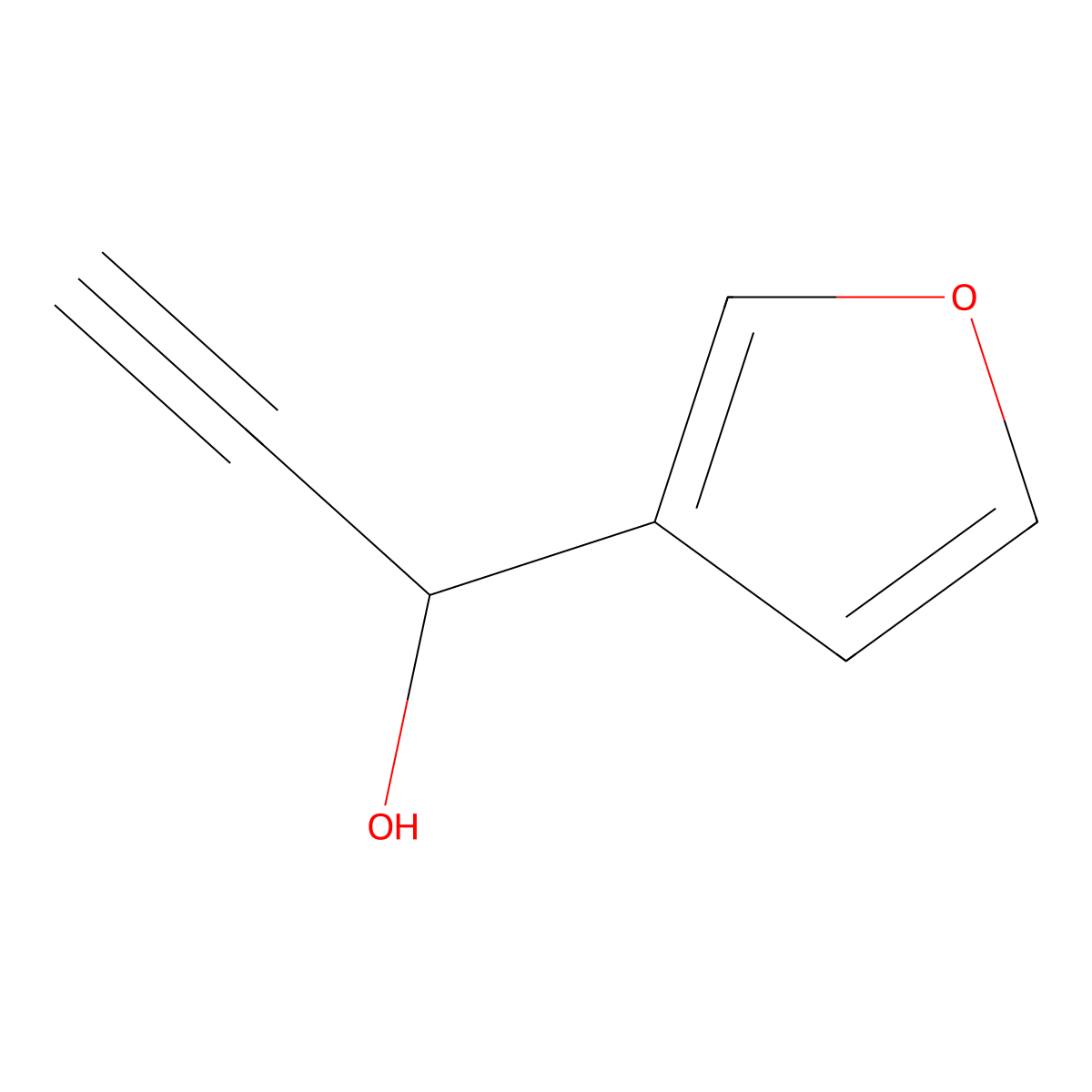 1-(Furan-3-yl)prop-2-yn-1-ol molecular structure, CAS 169377-39-3
