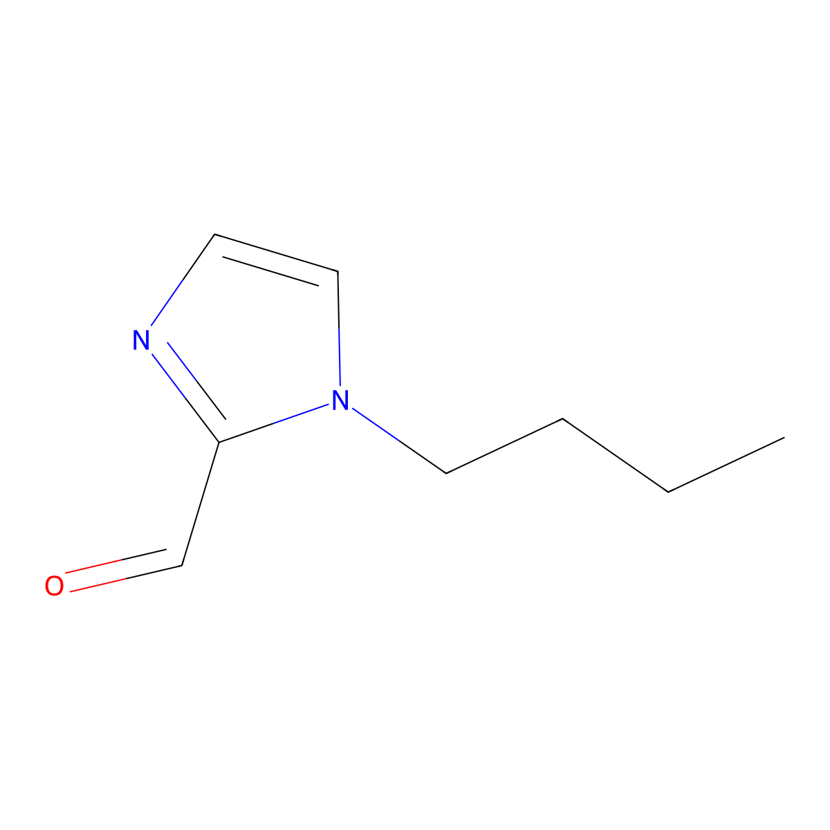 1-Butyl-1H-imidazole-2-carbaldehyde molecular structure, CAS 169378-52-3