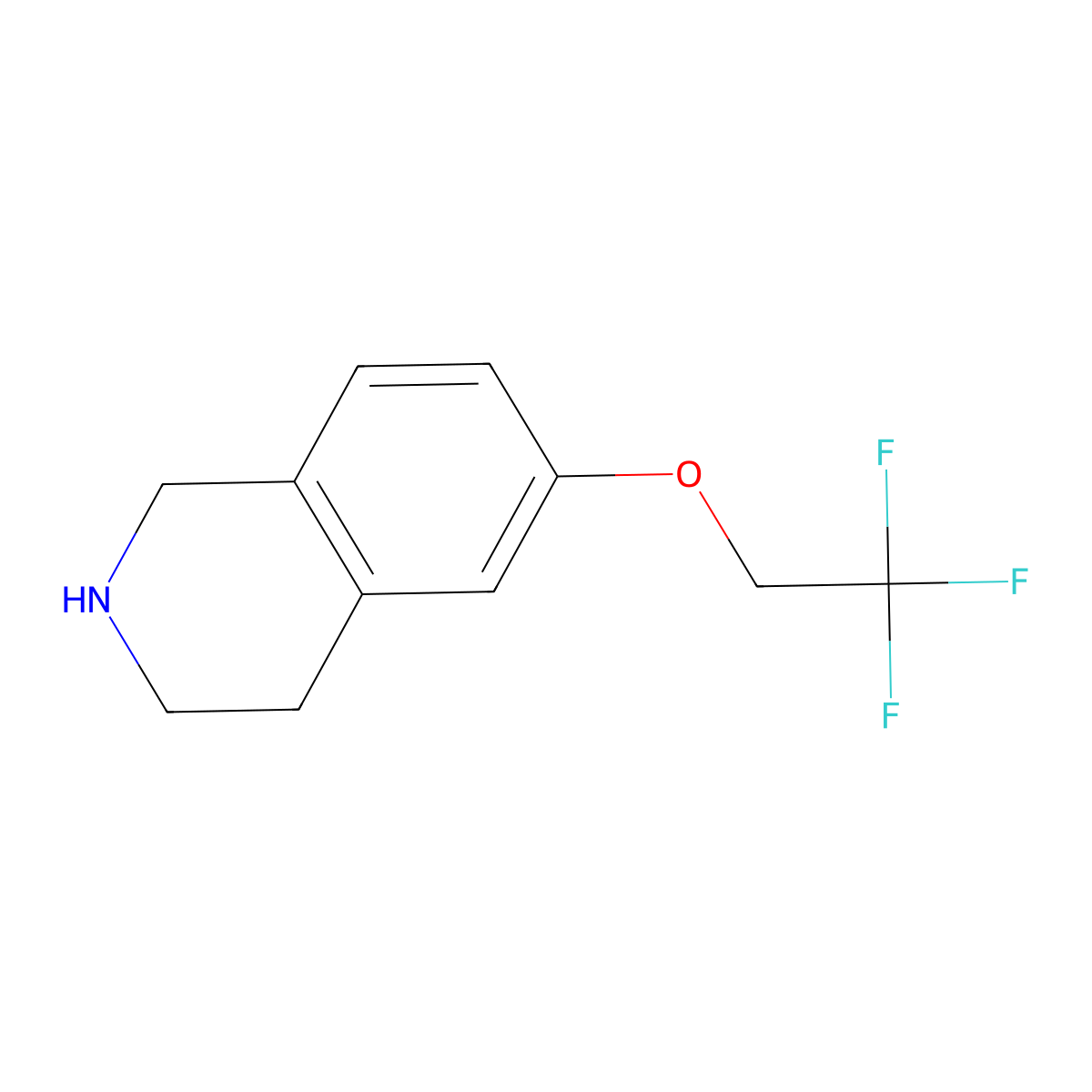 6-(2,2,2-Trifluoroethoxy)-1,2,3,4-tetrahydroisoquinoline molecular structure, CAS 1693844-73-3
