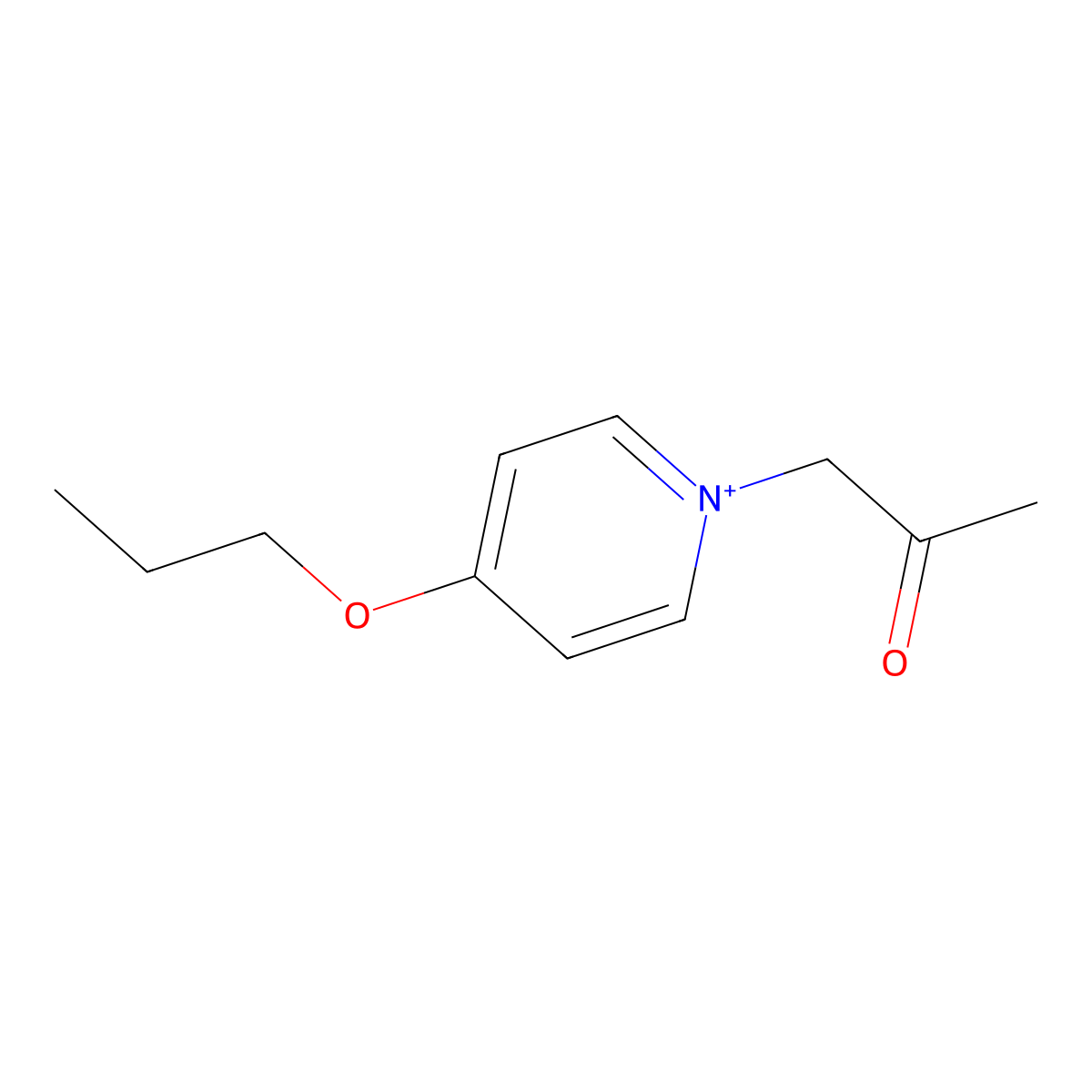 1-(2-Oxopropyl)-4-propoxypyridin-1-ium molecular structure, CAS 1693845-86-1