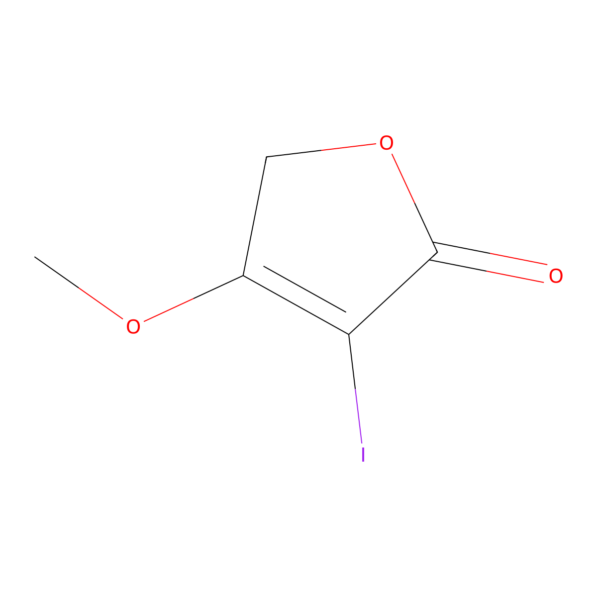 3-Iodo-4-methoxy-2,5-dihydrofuran-2-one molecular structure, CAS 169385-32-4