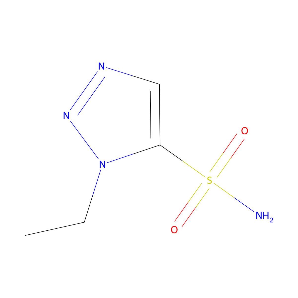 1-Ethyl-1H-1,2,3-triazole-5-sulfonamide molecular structure, CAS 1693864-29-7