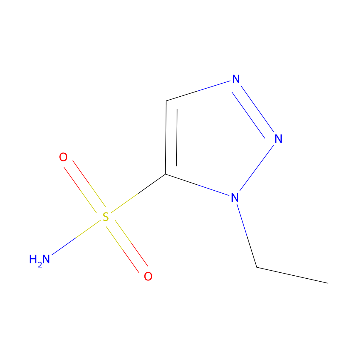 1-Ethyl-1H-1,2,3-triazole-5-sulfonamide molecular structure, CAS 1693864-29-7