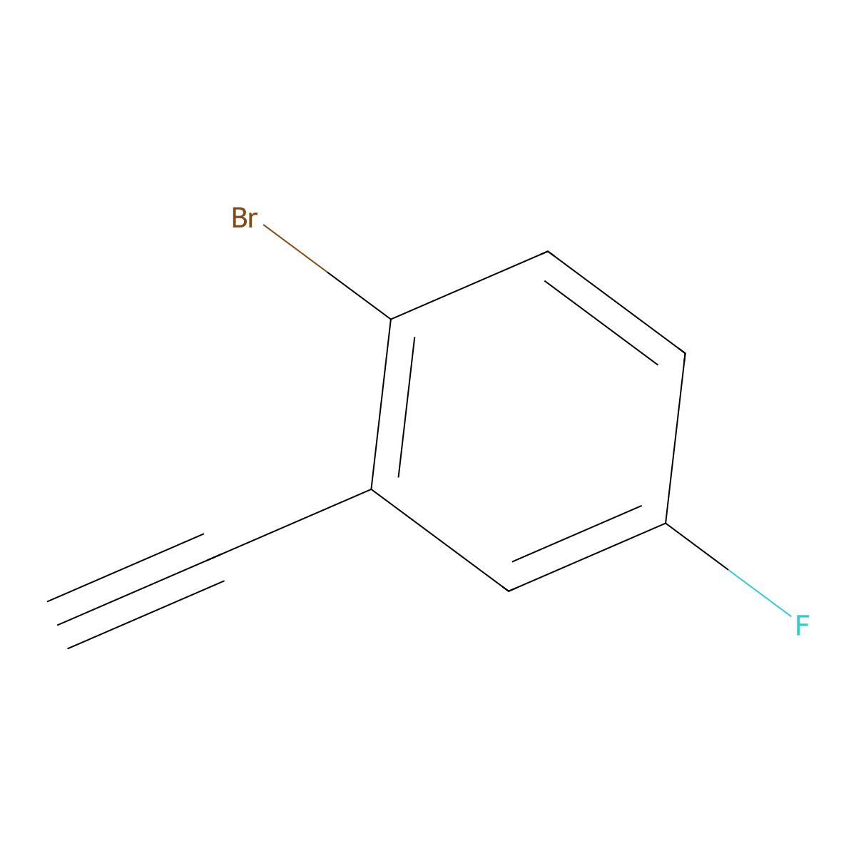 1-Bromo-2-ethynyl-4-fluorobenzene molecular structure, CAS 1693887-36-3