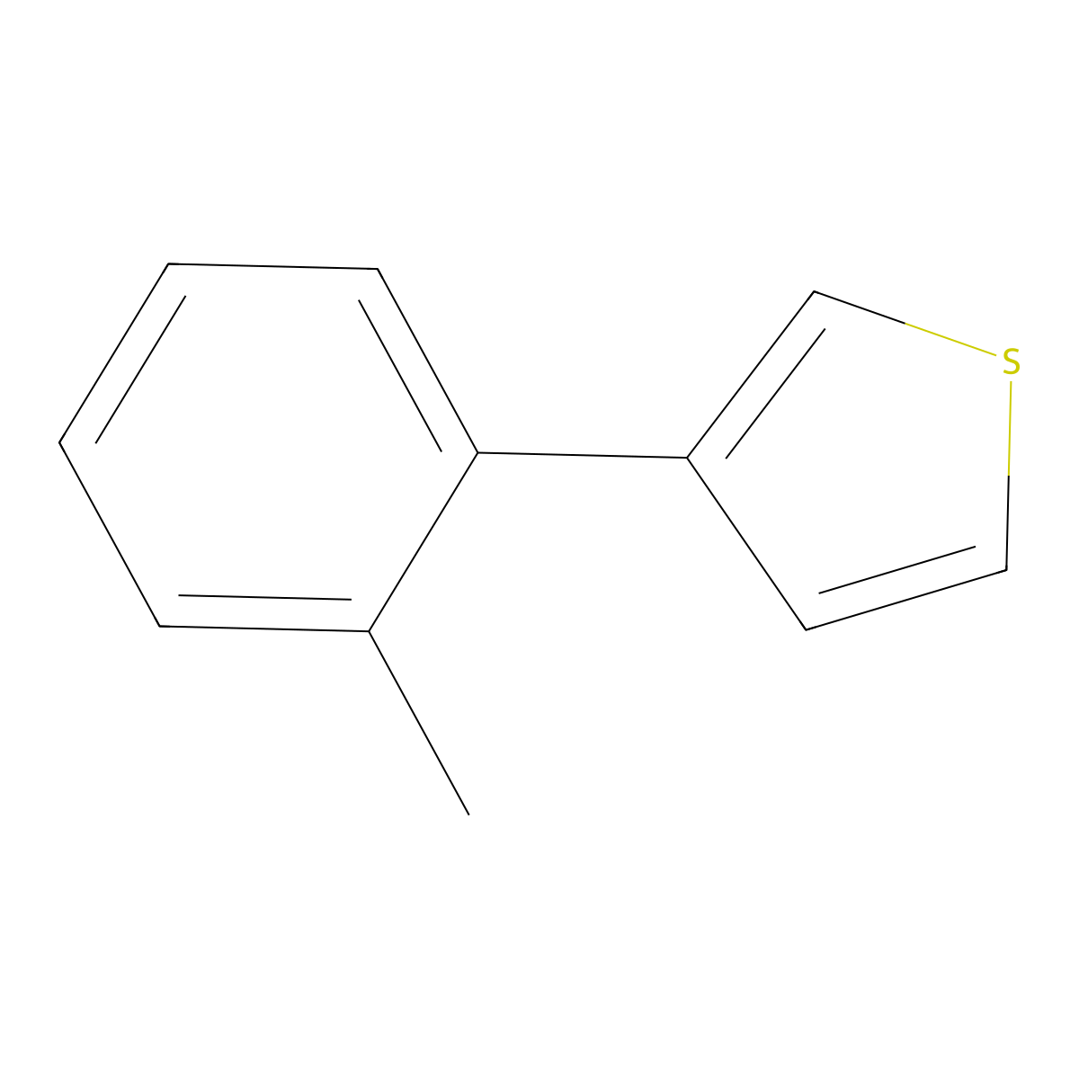 3-(2-Methylphenyl)thiophene molecular structure, CAS 16939-08-5