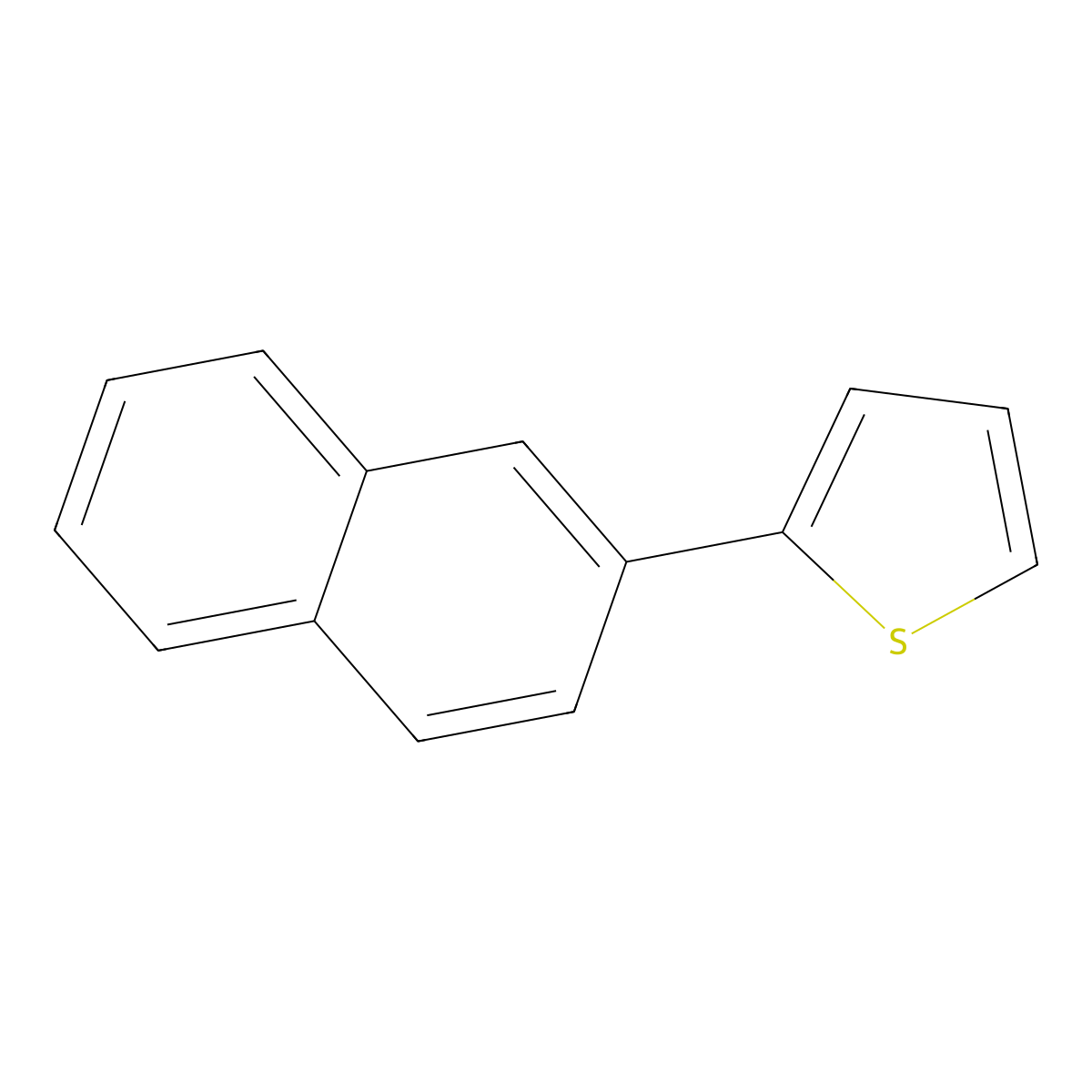 2-(2-Naphthyl)thiophene molecular structure, CAS 16939-09-6