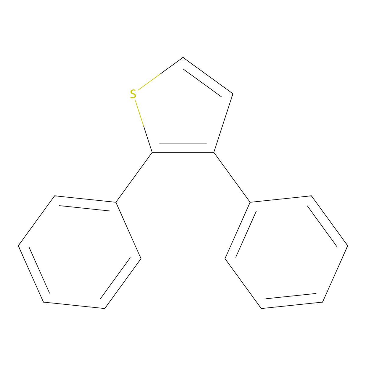 2,3-Diphenylthiophene molecular structure, CAS 16939-12-1